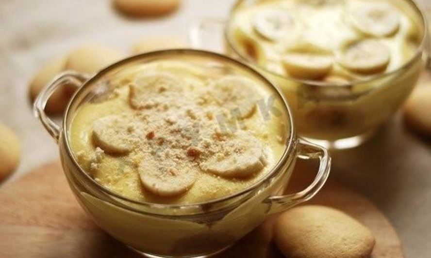 Рецепт бананового пудинга без выпечки