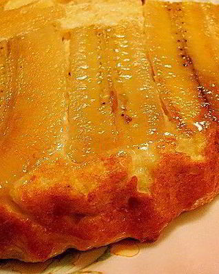 Банановый творожный пудинг