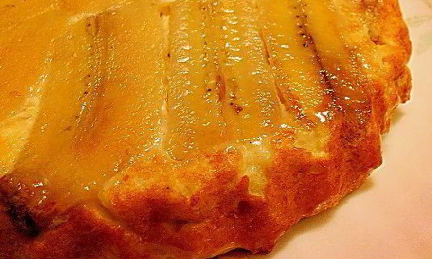 Рецепт бананового творожного пудинга