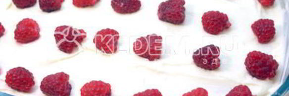 десерт с малиной сливочное лето