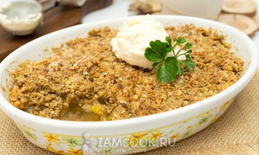Рецепт фруктового крамбла