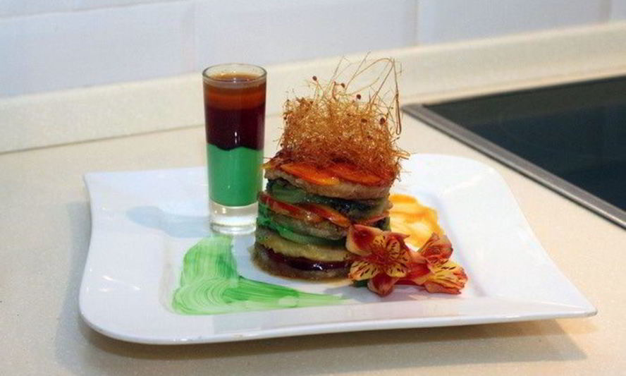 Рецепт фруктов-фламбе с карамелью