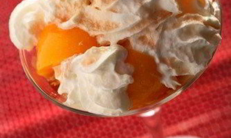 Рецепт имбирных персиков на гриле с малиной