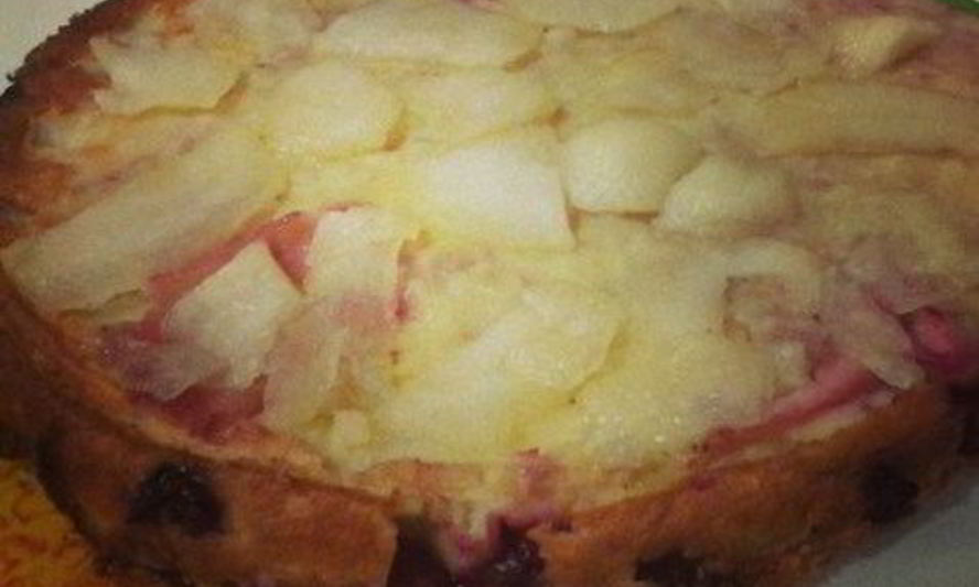 Рецепт клафути с вишней и яблоками