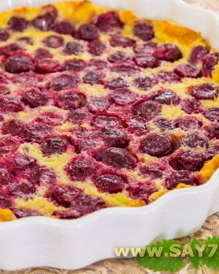 Клафути с вишней