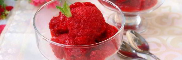клубничный сорбет