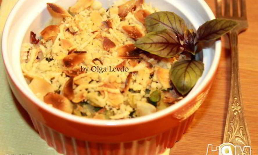 Рецепт крамбла из цукини с тунцом