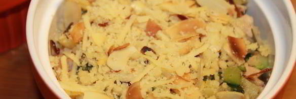 крамбл из цукини с тунцом