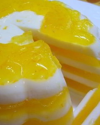 Красивый десерт Апельсиновое чудо