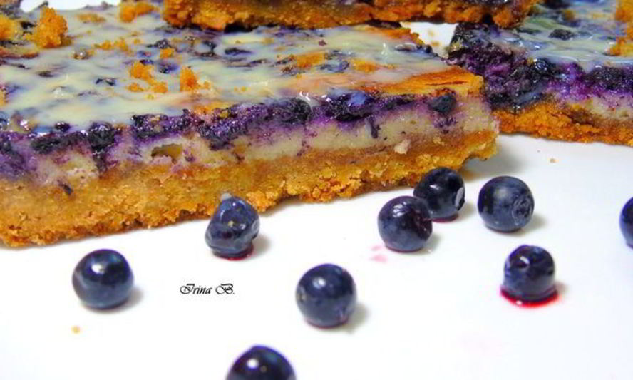 Рецепт барса с черникой и лимонным кремом