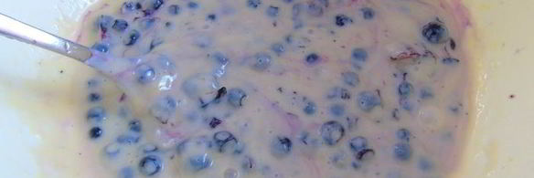 барс с черникой и лимонным кремом