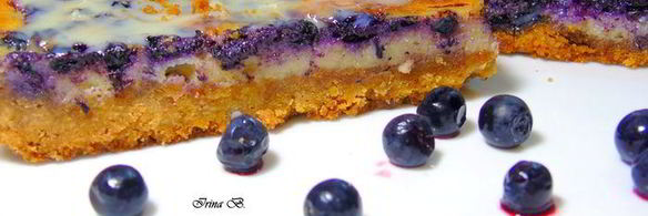 барс с черникой и лимонным кремом