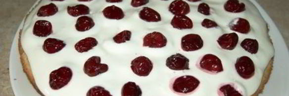 бисквит на горячем молоке со сметанно-йогуртовым кремом