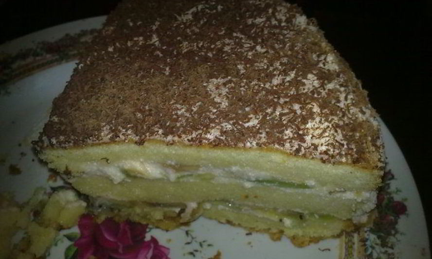 Рецепт бисквита со сметанно-йогуртовым кремом