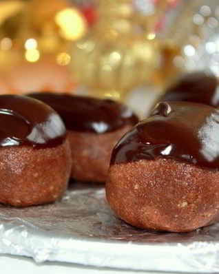 Бисквитная Картошка с шоколадным кремом