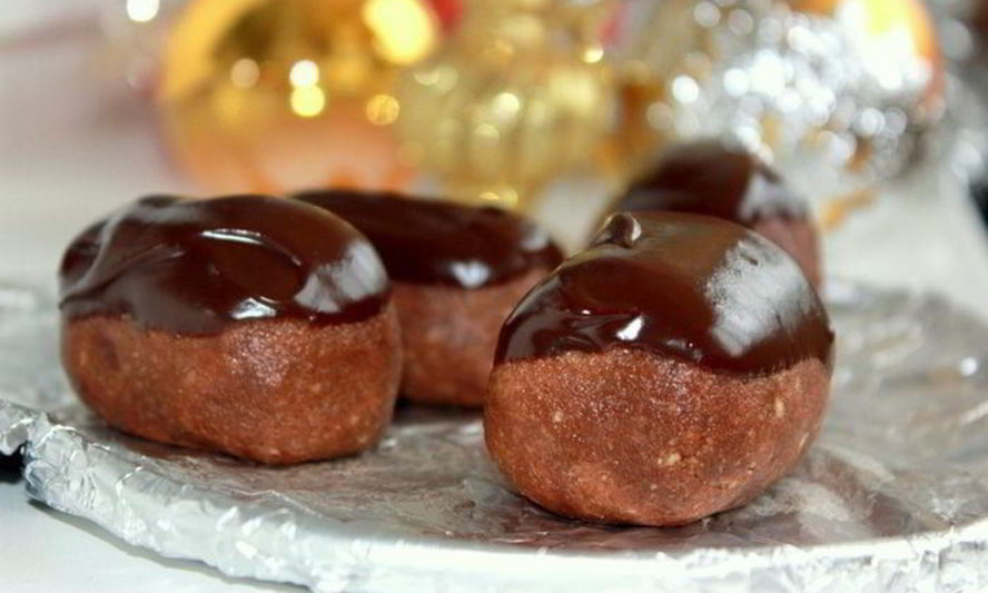 Рецепт бисквитной картошки с шоколадным кремом