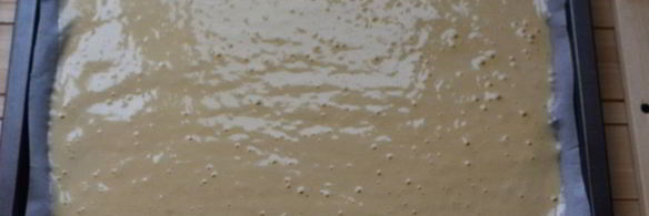 бисквитный рулет с кремом из манки