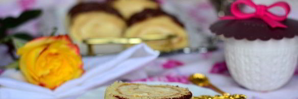 бисквитный рулет с кремом из манки