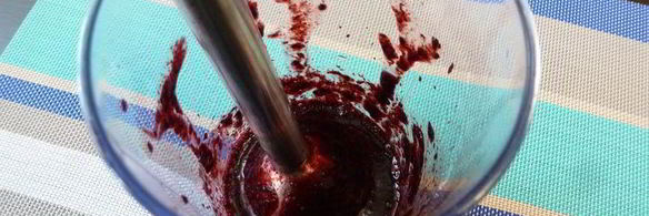 черничные блинчики с кремом из маскарпоне