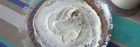 черничные блинчики с кремом из маскарпоне