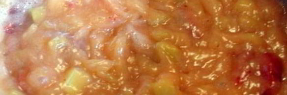 клубнично-ревеневое фламмери — десертный крем