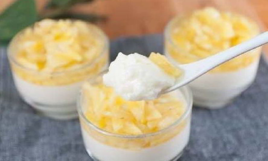 Рецепт кокосового крема с фруктами