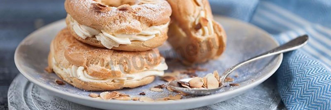 Кольца заварные с творожным кремом