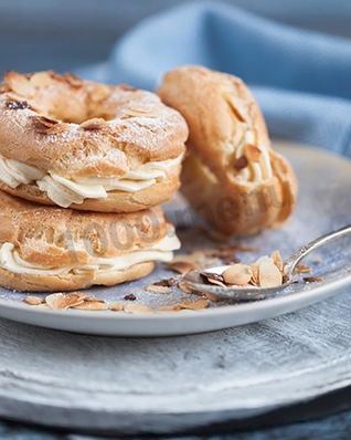 Кольца заварные с творожным кремом