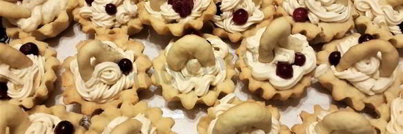 корзинки из песочного теста с кремом заварным