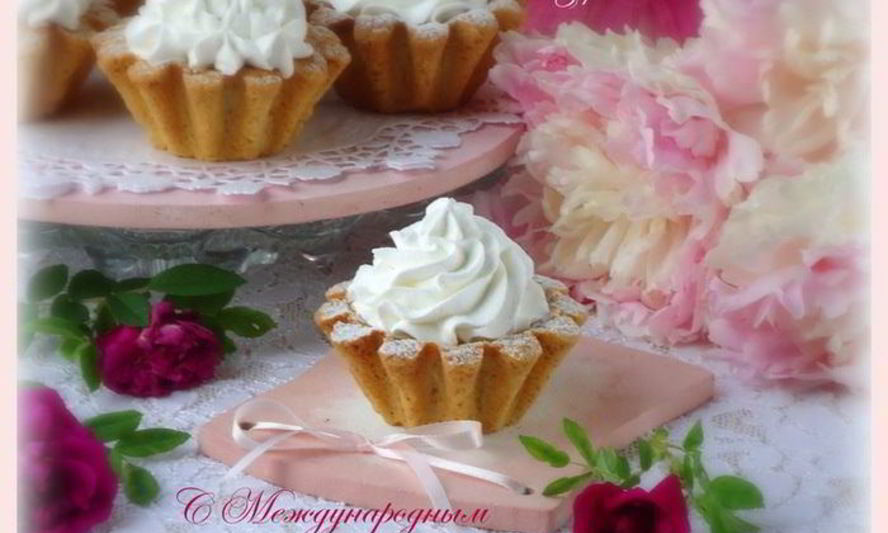 Рецепт корзинок с белковым кремом