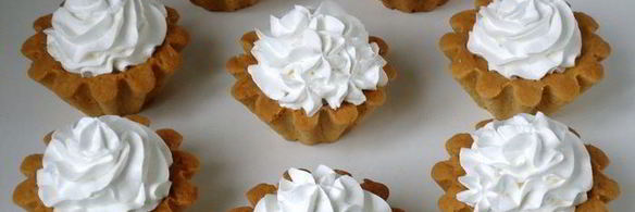 корзинки с белковым кремом