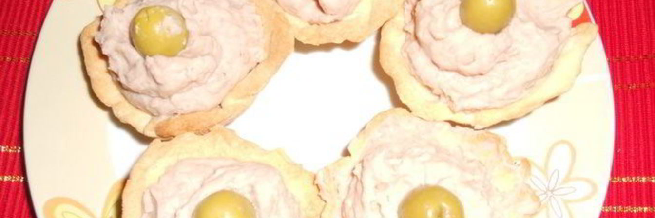 Корзиночки с кремом из фасоли