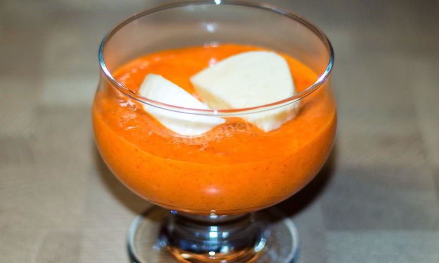 Рецепт крема из болгарского перца с моцареллой