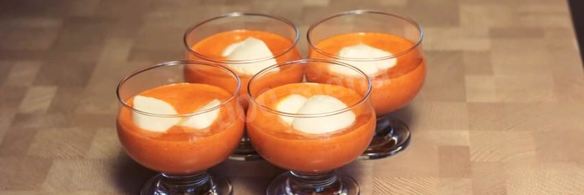 крем из болгарского перца с моцареллой