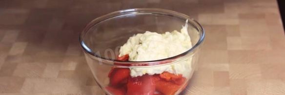 крем из болгарского перца с моцареллой