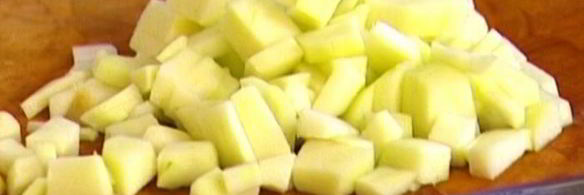 крем-карамель из геркулеса с запеченными яблоками