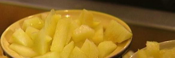 крем-карамель из геркулеса с запеченными яблоками