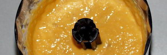 крем-пюре из запеченых тыквы, айвы и яблока