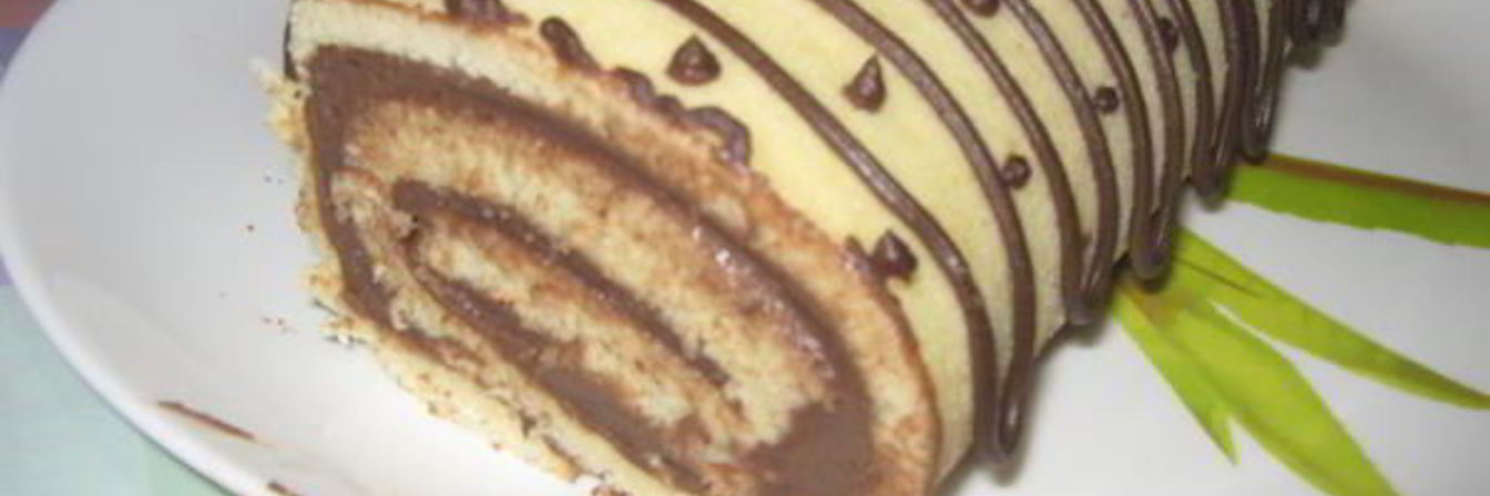 Рулет с шоколадным кремом