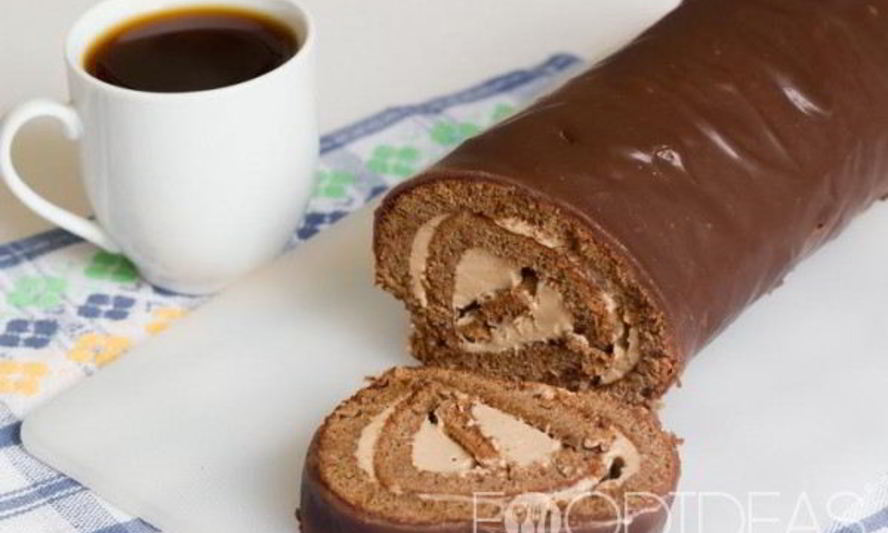 Рецепт шоколадного рулета с шоколадным кремом