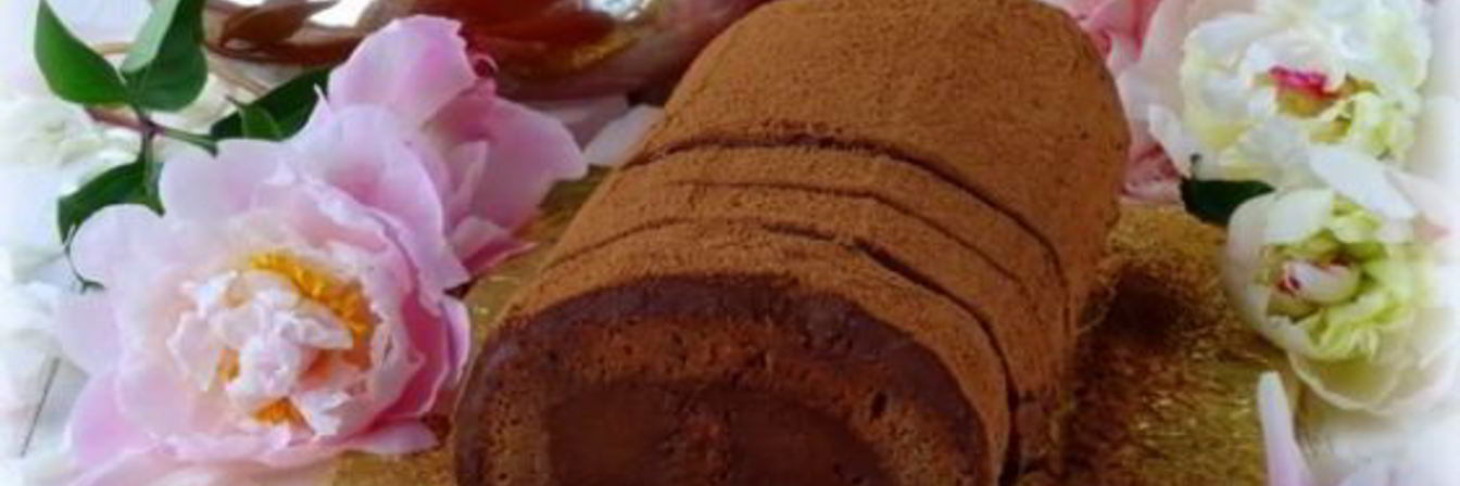 Шоколадный рулет с трюфельным кремом