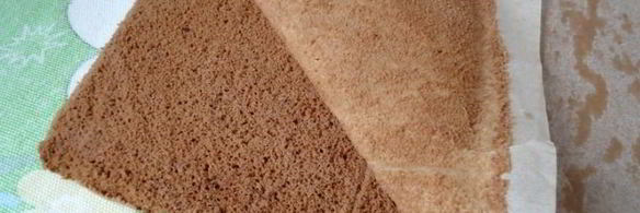 шоколадный рулет с трюфельным кремом