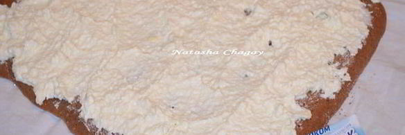 шоколадный рулет с творожным кремом