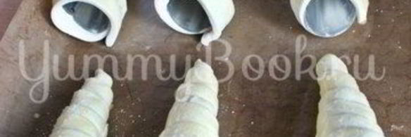 слоеные трубочки с кремом