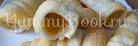 слоеные трубочки с кремом