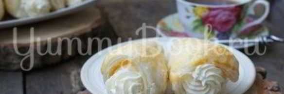 слоеные трубочки с кремом