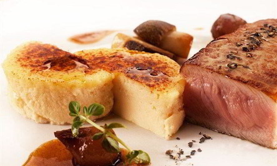 Рецепт телятины с крем-брюле из сыра