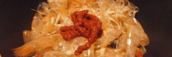 тортеллини из зеленого теста с начинкой из креветок и кремом из редьки