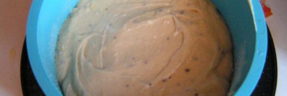 тортик с заварным лимонно-сгущенным кремом и сливками