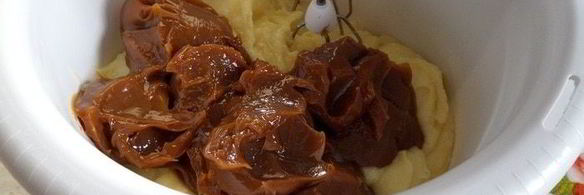 трайфл с рисовым кремом, клубникой и бананом